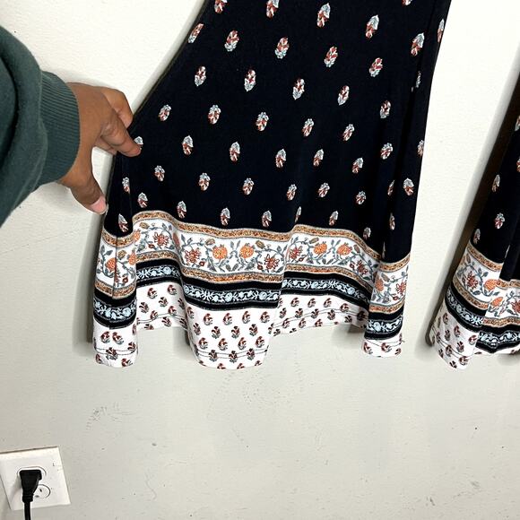 Show Me Your Mumu Barney Bells Black Floral Honeysuckle Paisley Flare Pants - Picture 5 of 6